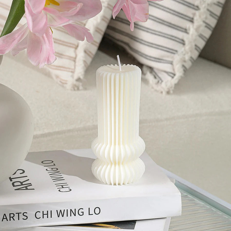 Sculpture Glow – Handgemachte Boho Designkerze