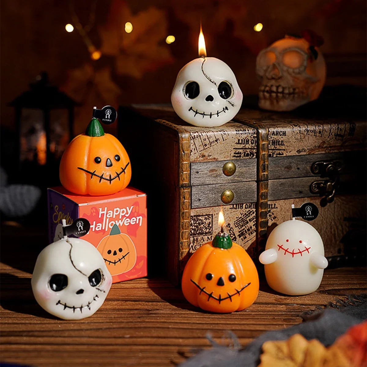 Spooky Glow – Handgemachte Halloween Figurenkerzen aus Sojawachs