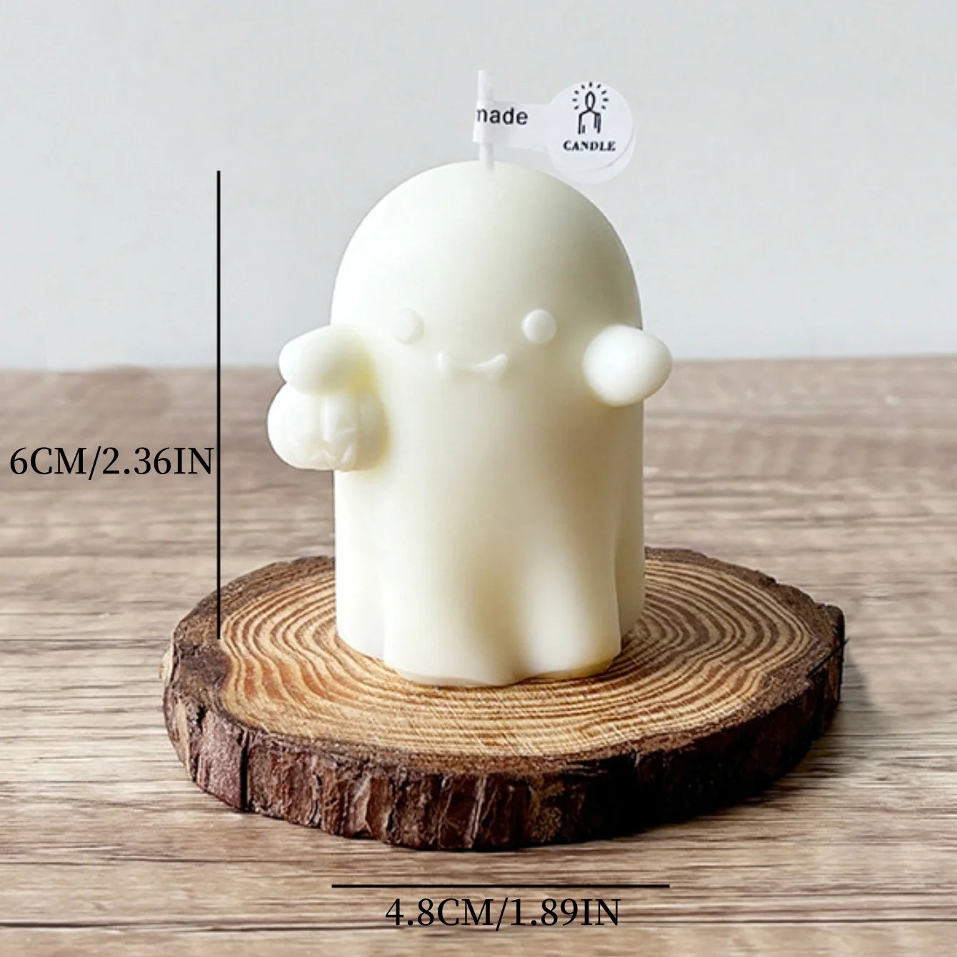 Ghost Glow - Handgemachte Halloween Geisterkerze aus Sojawachs