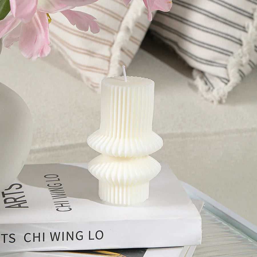 Sculpture Glow – Handgemachte Boho Designkerze