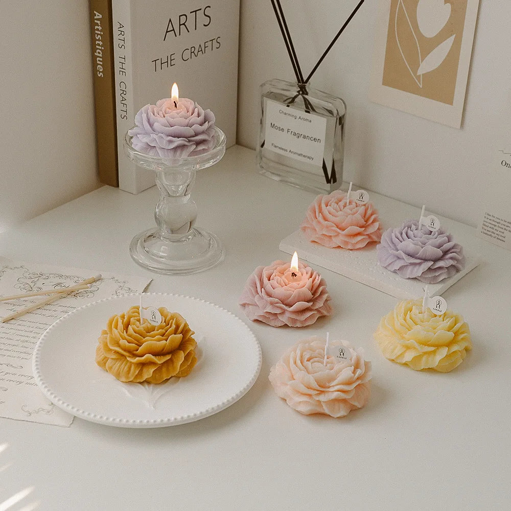 Fora Glow – Handgemachte Boho Flower Candle aus Sojawachs