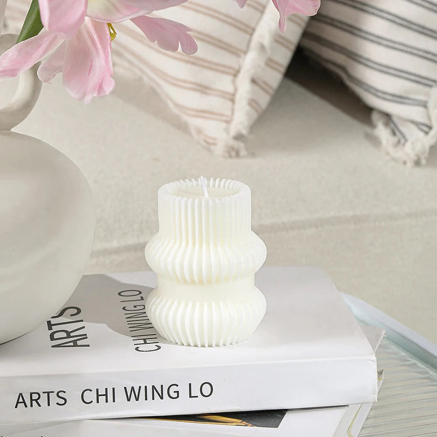 Sculpture Glow – Handgemachte Boho Designkerze