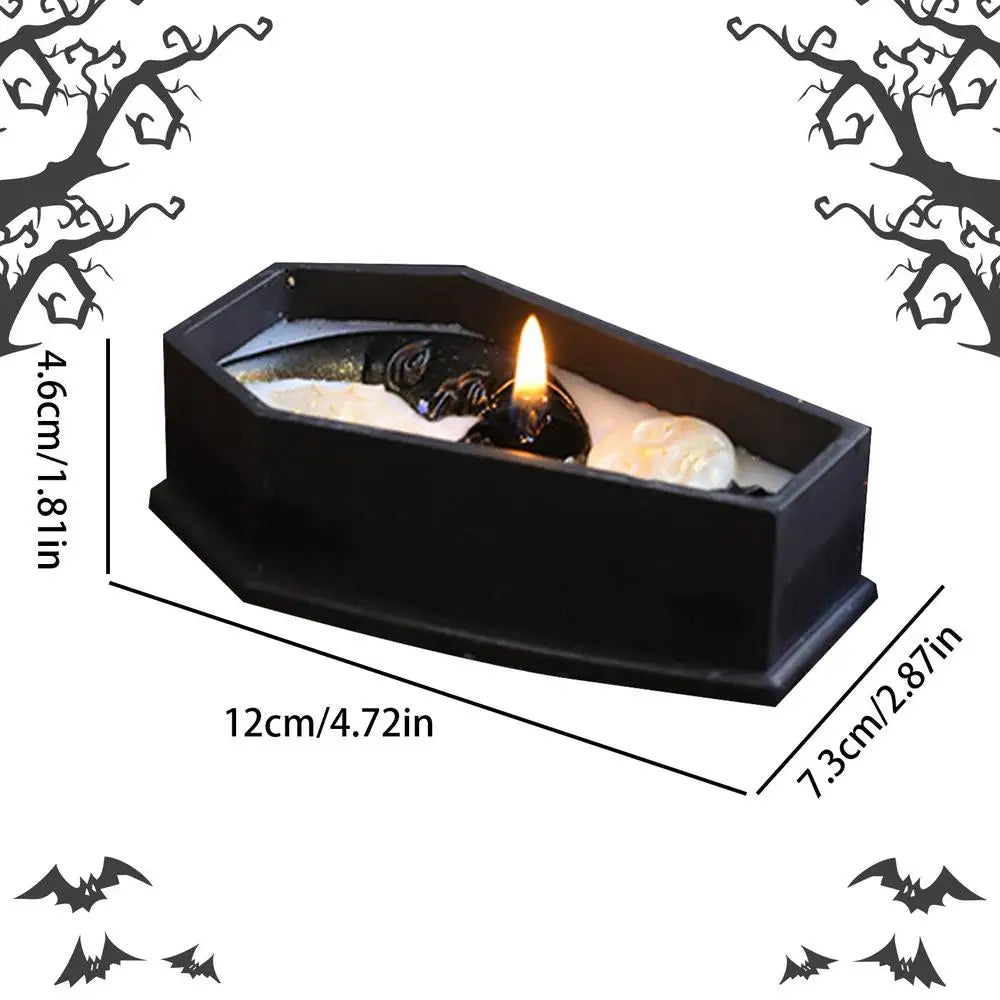 Coffin Glow – Handgemachte Halloween Sargkerzen aus Sojawachs