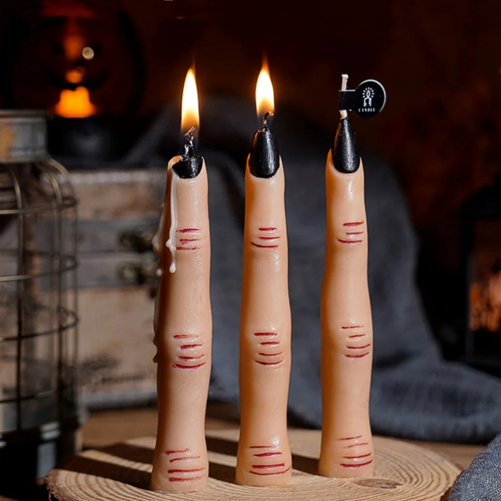 Creepy Glow – Handgemachte Halloween Stabkerzen aus Sojawachs