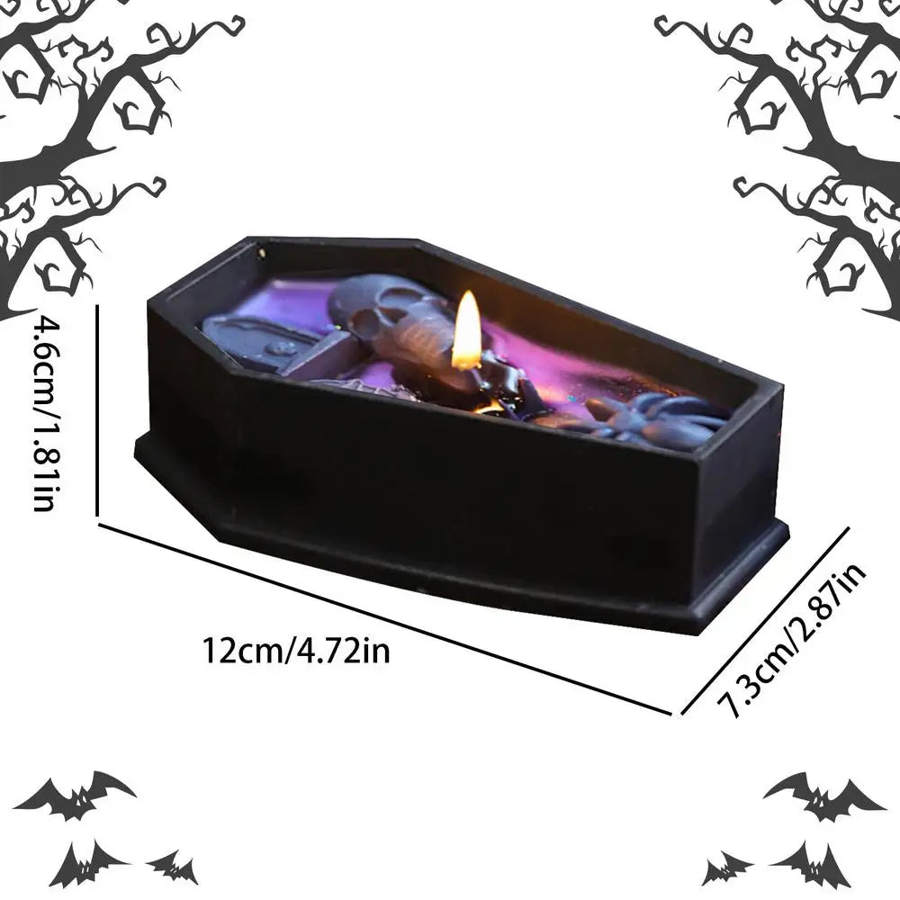 Coffin Glow – Handgemachte Halloween Sargkerzen aus Sojawachs